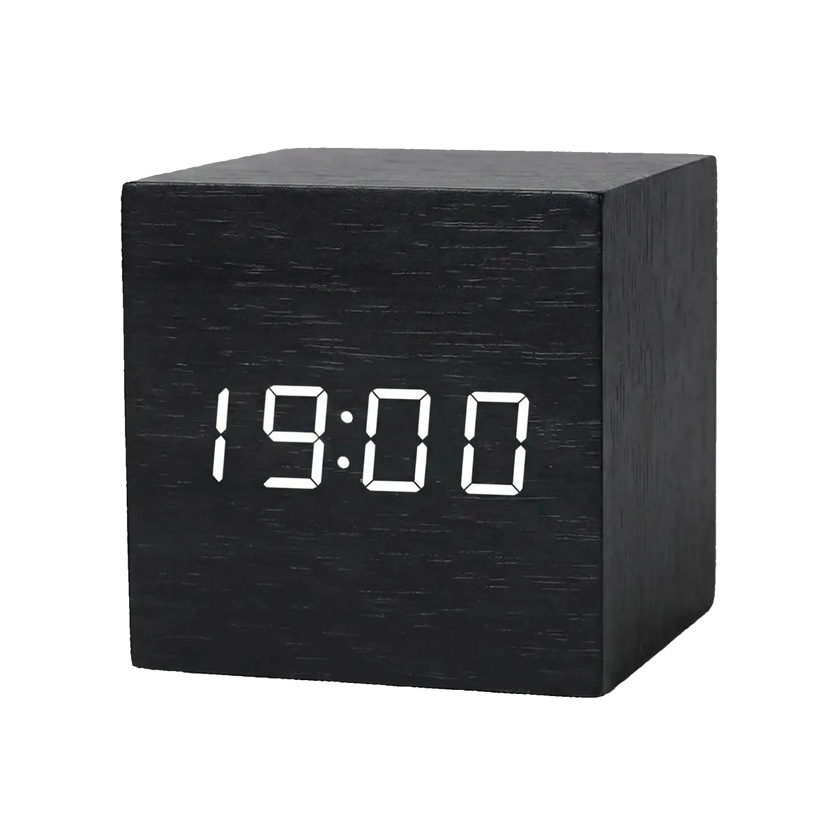 Réveil Cube en Bois