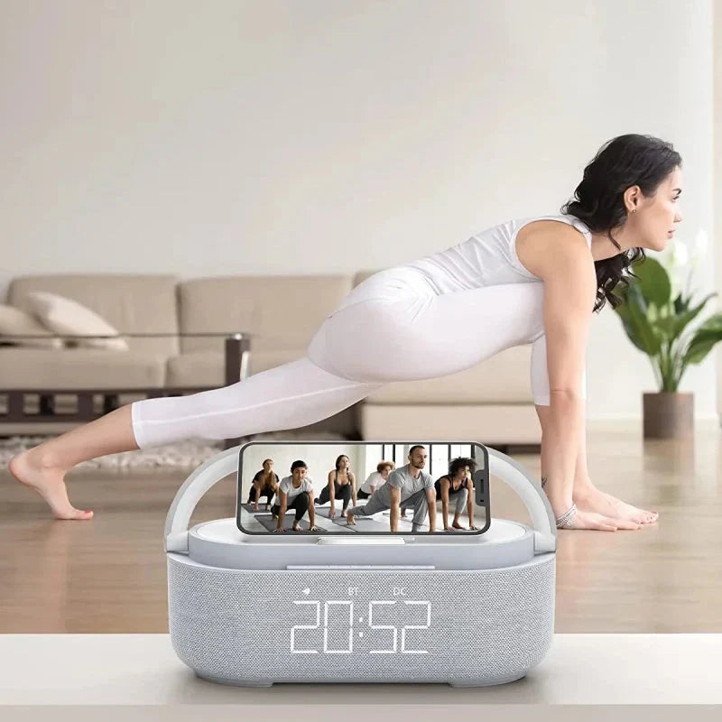 Réveil Chargeur Induction et Simulateur d'Aube