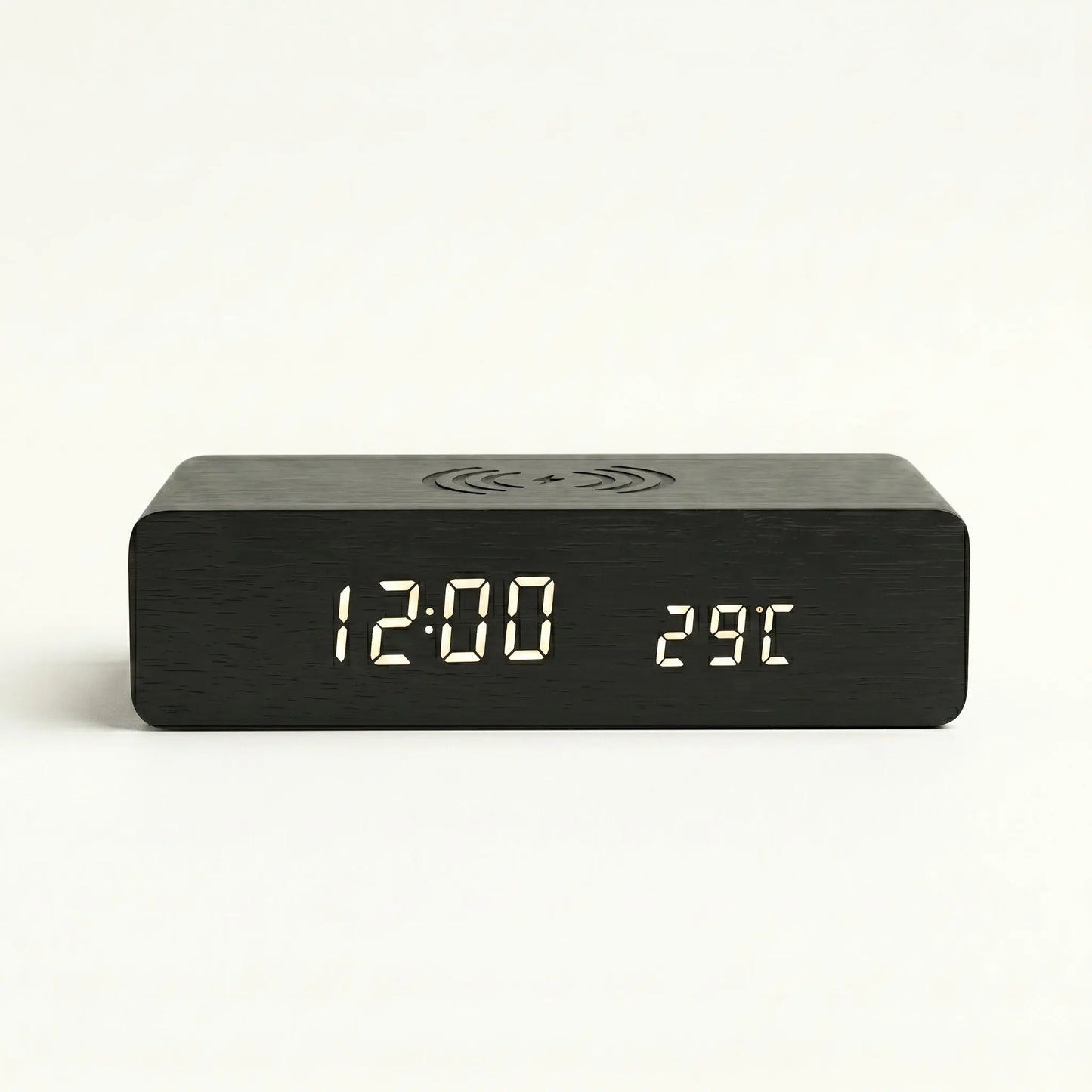 Réveil Chargeur Induction En Bois