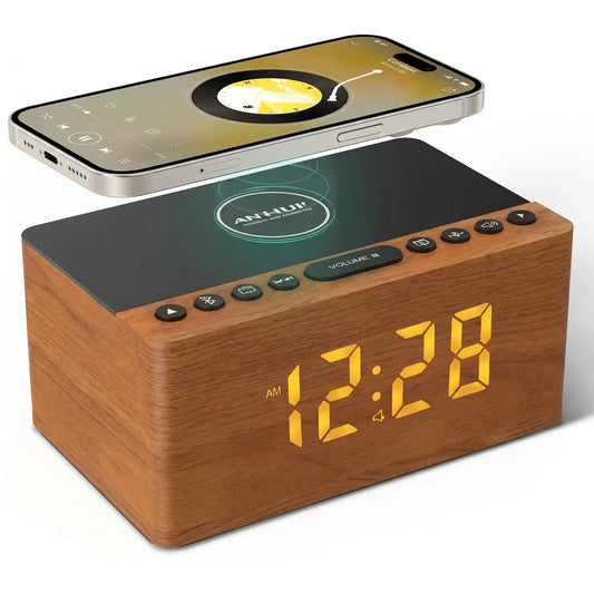 Réveil Induction En Bois Véritable