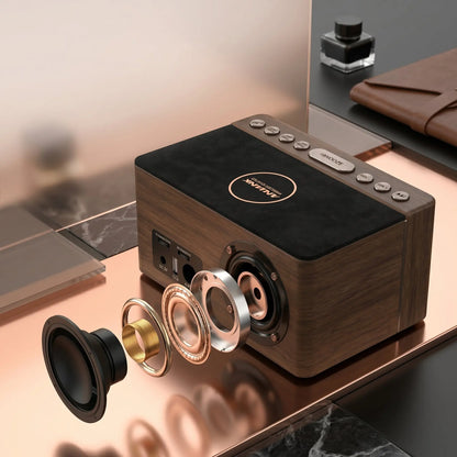 Réveil Induction En Bois Véritable