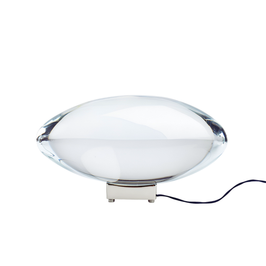 Lampe de Table Cristal Œil du Ciel – Luminaire LED d'Ambiance à Effet Visuel