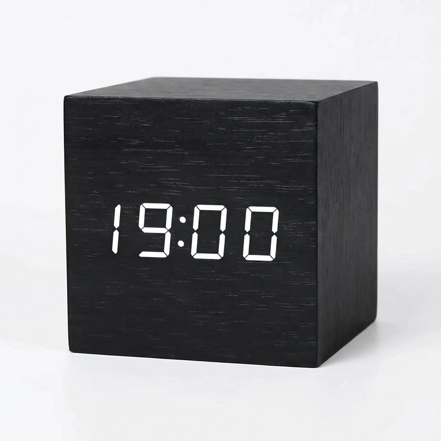 Réveil Cube en Bois