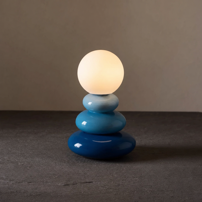 Lampe de Table en Céramique Galets Empilés