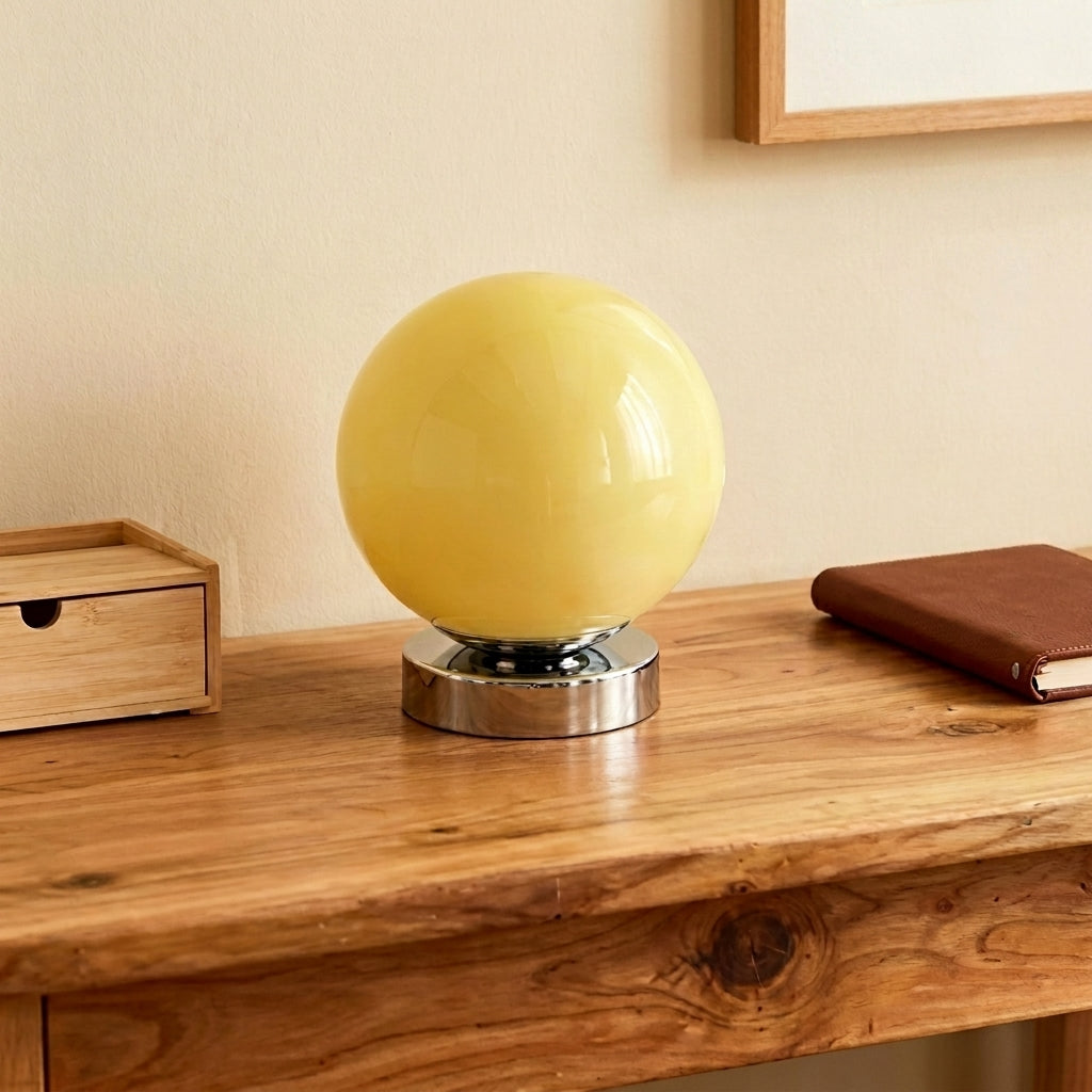 Lampe de Chevet Vintage en Verre Style Murano