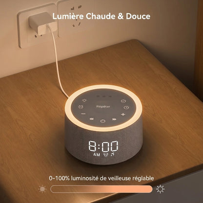 Générateur de Sons d'Ambiance – Réveil Digital et Veilleuse Intégrés