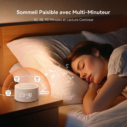 Générateur de Sons d'Ambiance – Réveil Digital et Veilleuse Intégrés