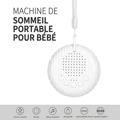 Générateur de Sons d'Ambiance Nomade pour Bébé – Boîtier Audio Compact Rechargeable USB