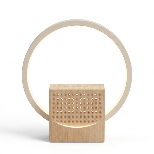 Réveil Lumineux Multifonction 4-en-1 | Simulateur d'Aube & Bluetooth
