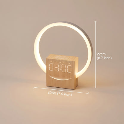 Réveil Lumineux Multifonction 4-en-1 | Simulateur d'Aube & Bluetooth