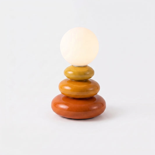 Lampe de Table en Céramique Galets Empilés