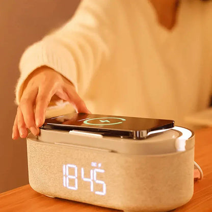 Réveil Chargeur Induction et Simulateur d'Aube